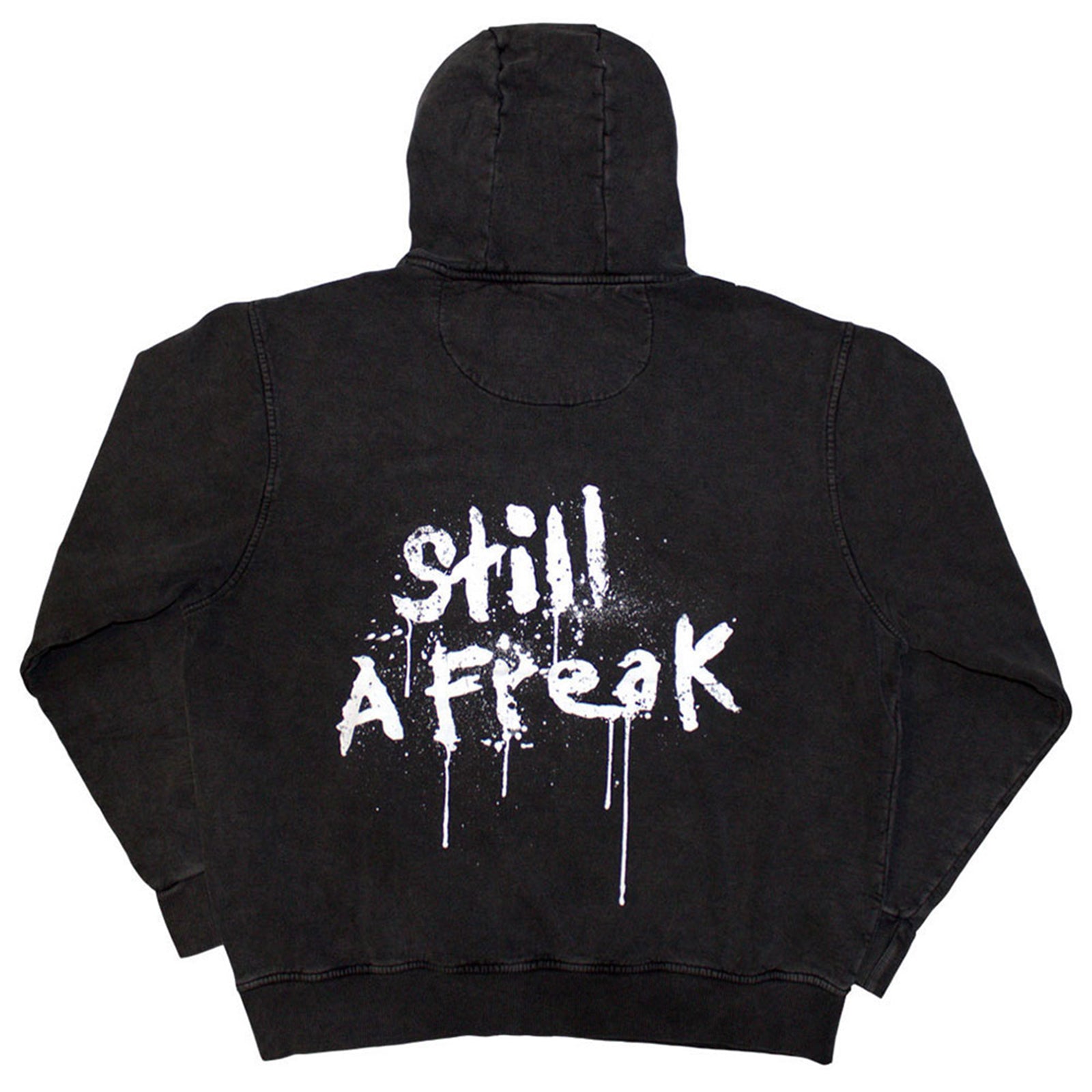 KORN - STILL A FREAK - Stone Wash Pullover Hoodie Grey (Back Print)