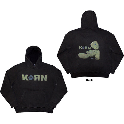 KORN - DOLL ISSUES - Stone Wash Pullover Hoodie Grey (Back Print)