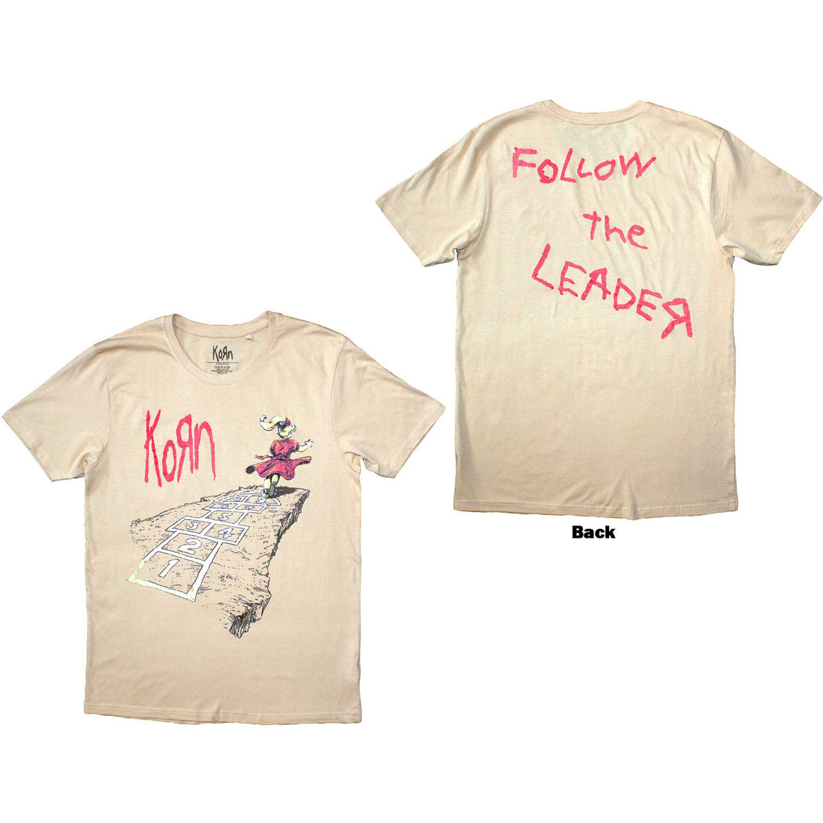 KORN - FOLLOW THE LEADER HOPSCOTCH - T-Shirt Neutral (Back Print)
