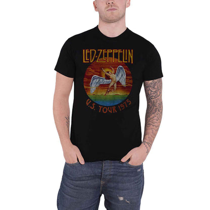 LED ZEPPELIN - USA TOUR '75. - T-Shirt Black