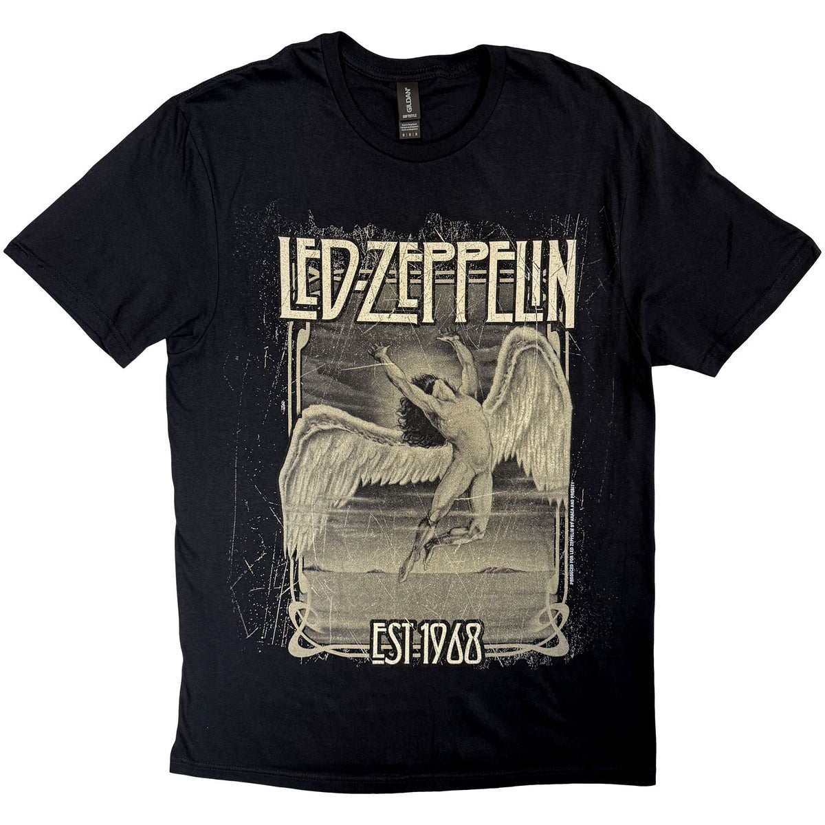 LED ZEPPELIN - FADED FALLING - T-Shirt Black