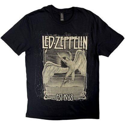 LED ZEPPELIN - FADED FALLING - T-Shirt Black
