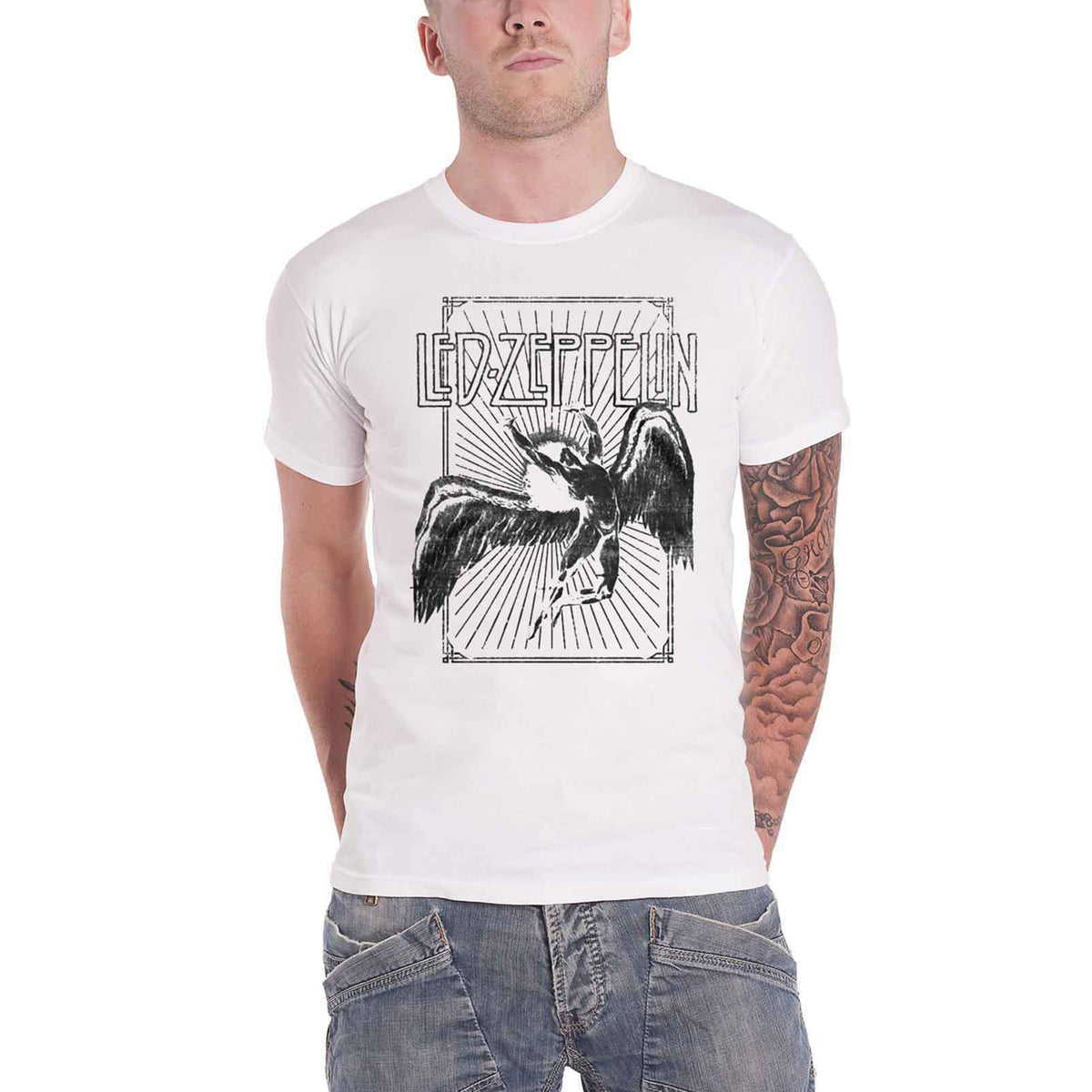 LED ZEPPELIN - ICARUS BURST - T-Shirt White