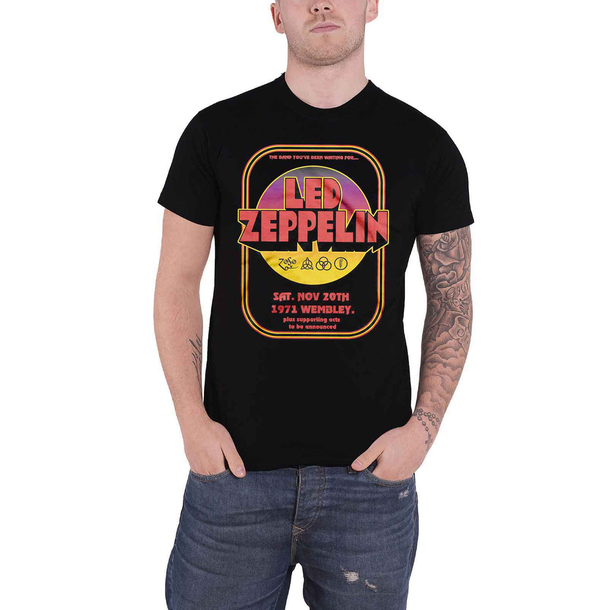 LED ZEPPELIN - 1971 WEMBLEY - T-Shirt Black