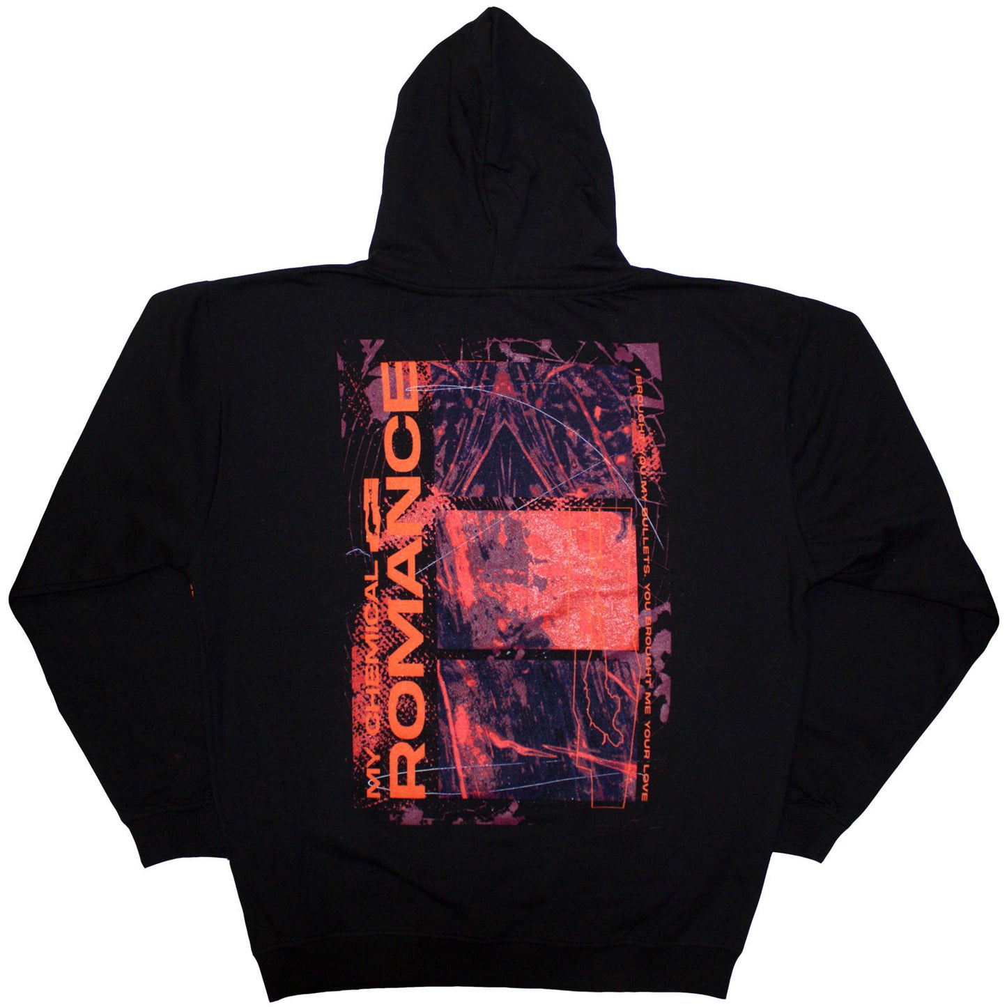 MY CHEMICAL ROMANCE - ROMANCE BULLETS - Pullover Hoodie Black (Back Print)
