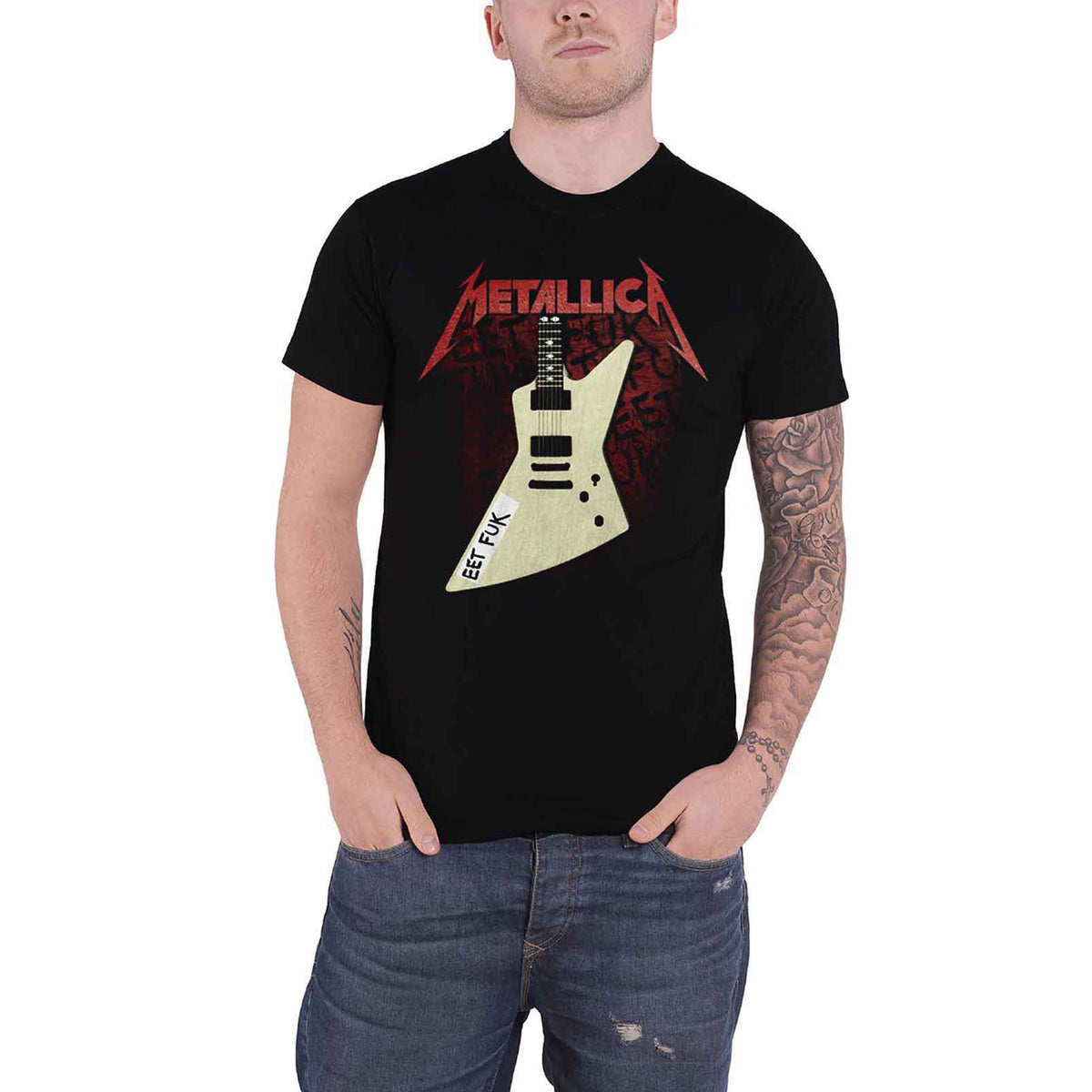 METALLICA - EET FUK - T-Shirt Black (Back Print)
