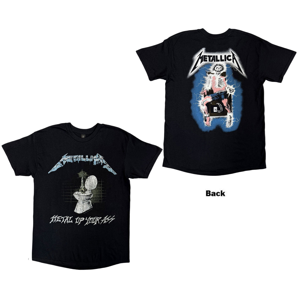 METALLICA - METAL UP YOUR ASS - T-Shirt Black (Back Print)