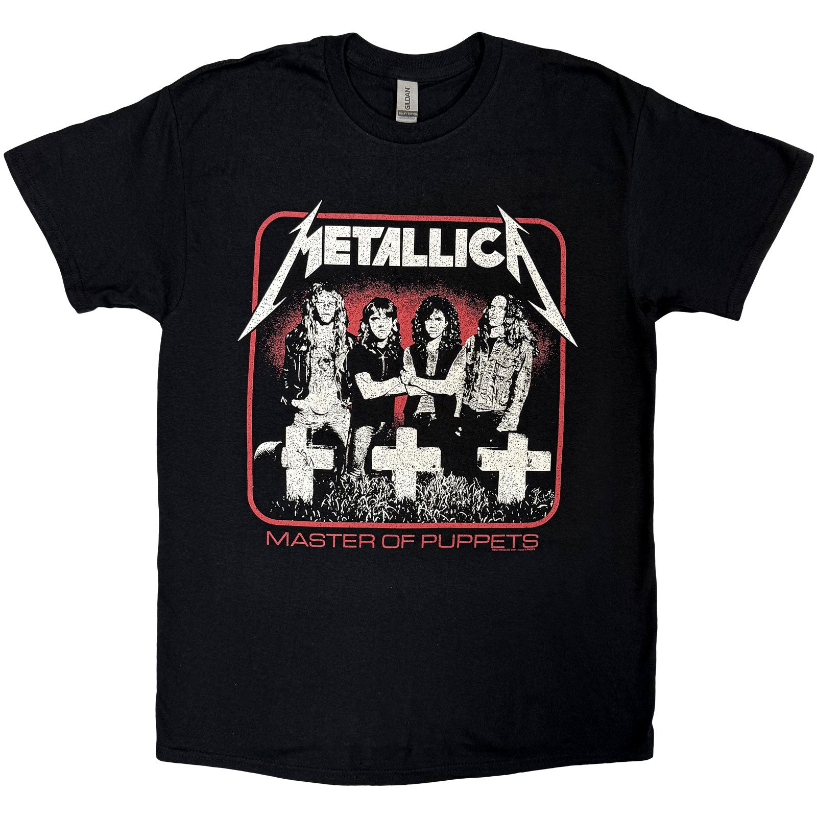 METALLICA - VINTAGE MASTER OF PUPPETS PHOTO - T-Shirt Black