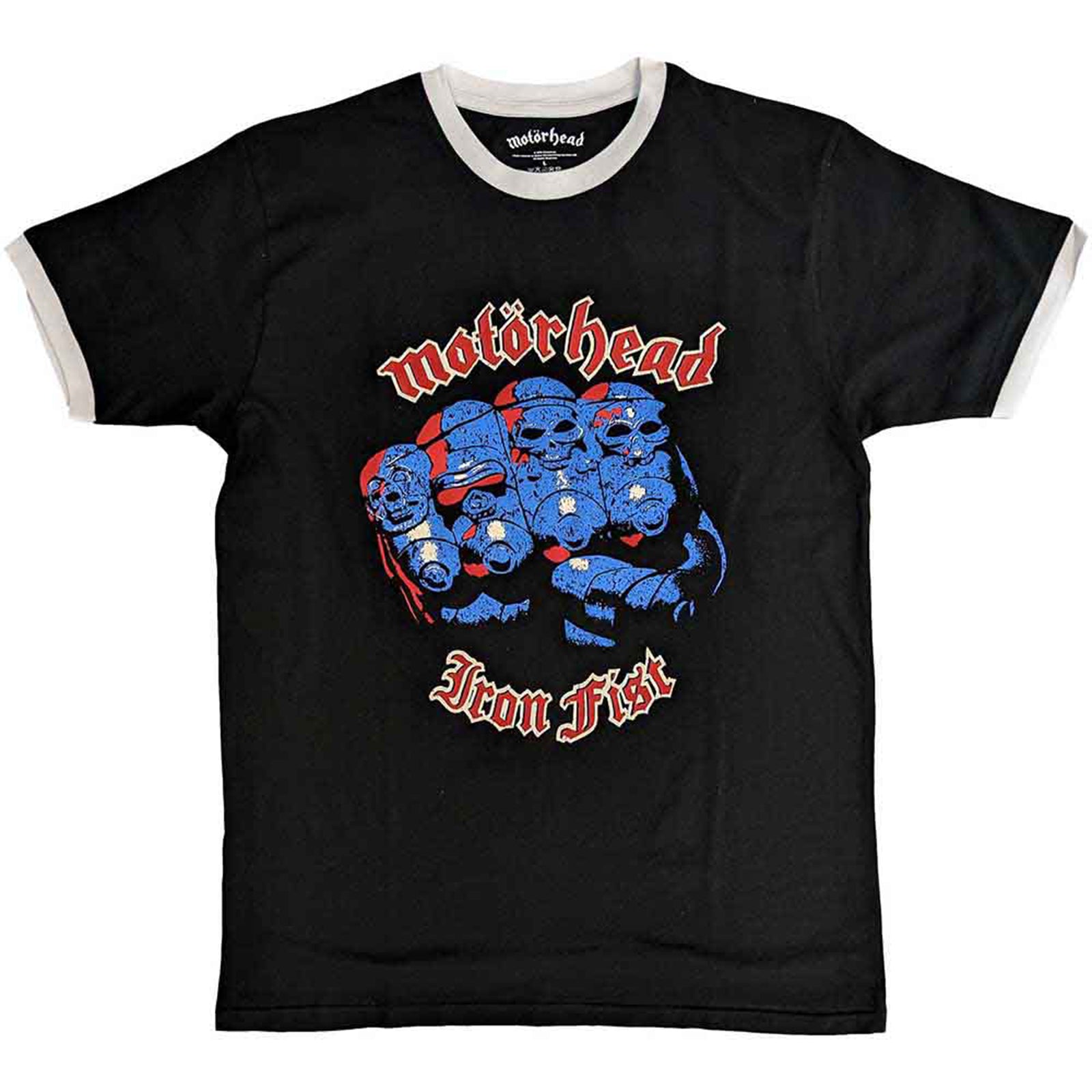 MOTORHEAD - IRON FIST - Ringer T-Shirt Black