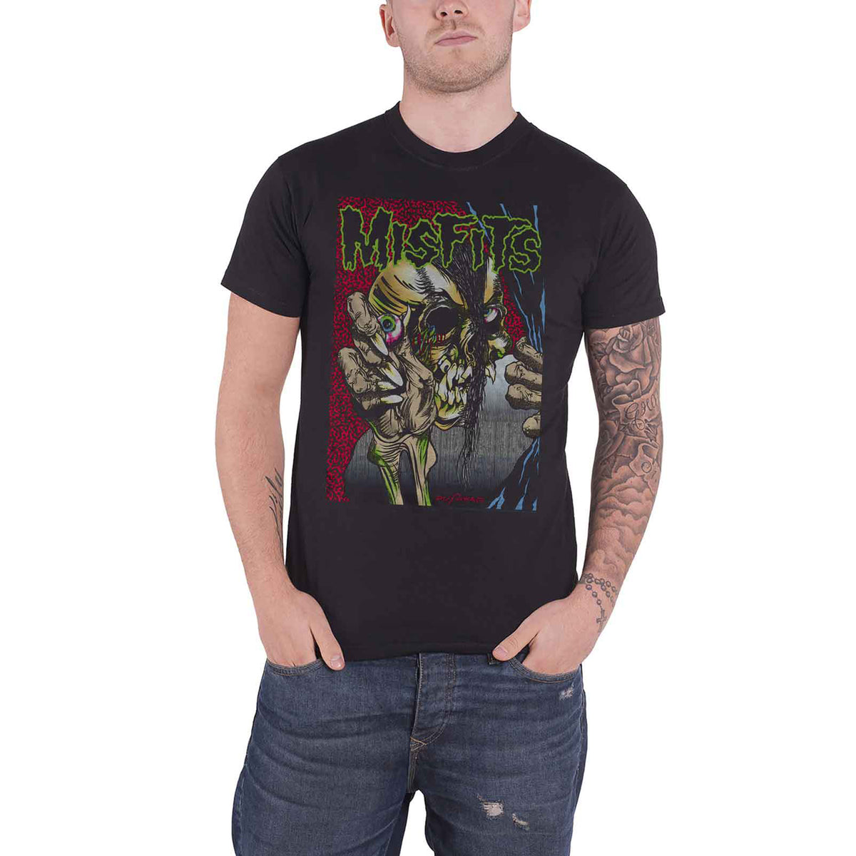 MISFITS - PUSHEAD - T-Shirt Black