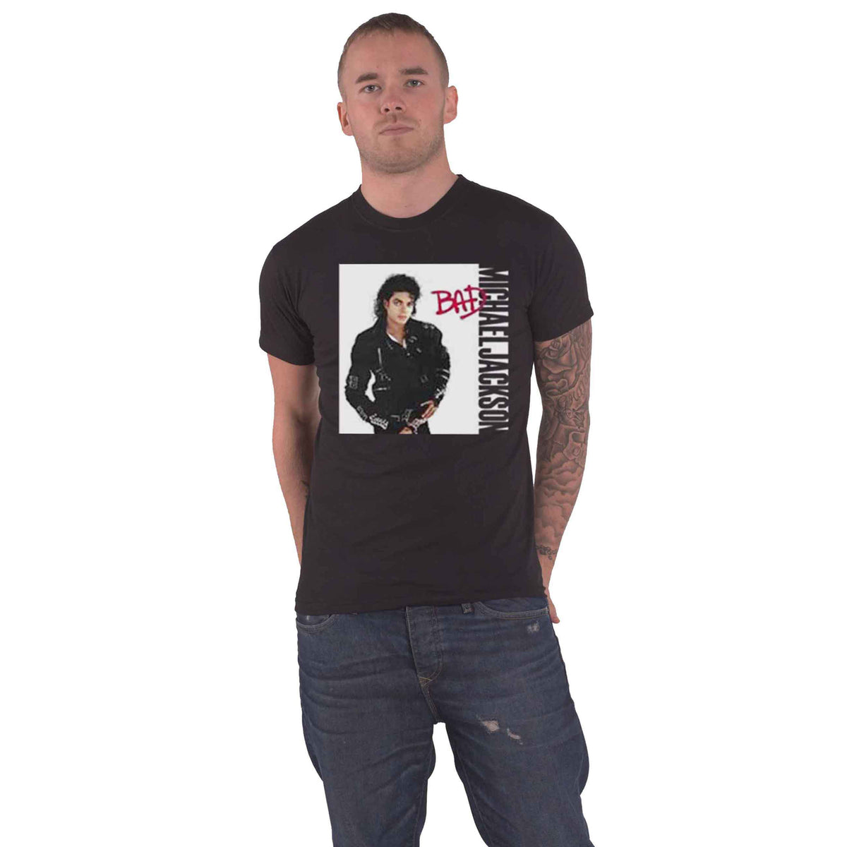 MICHAEL JACKSON - BAD - T-Shirt Black