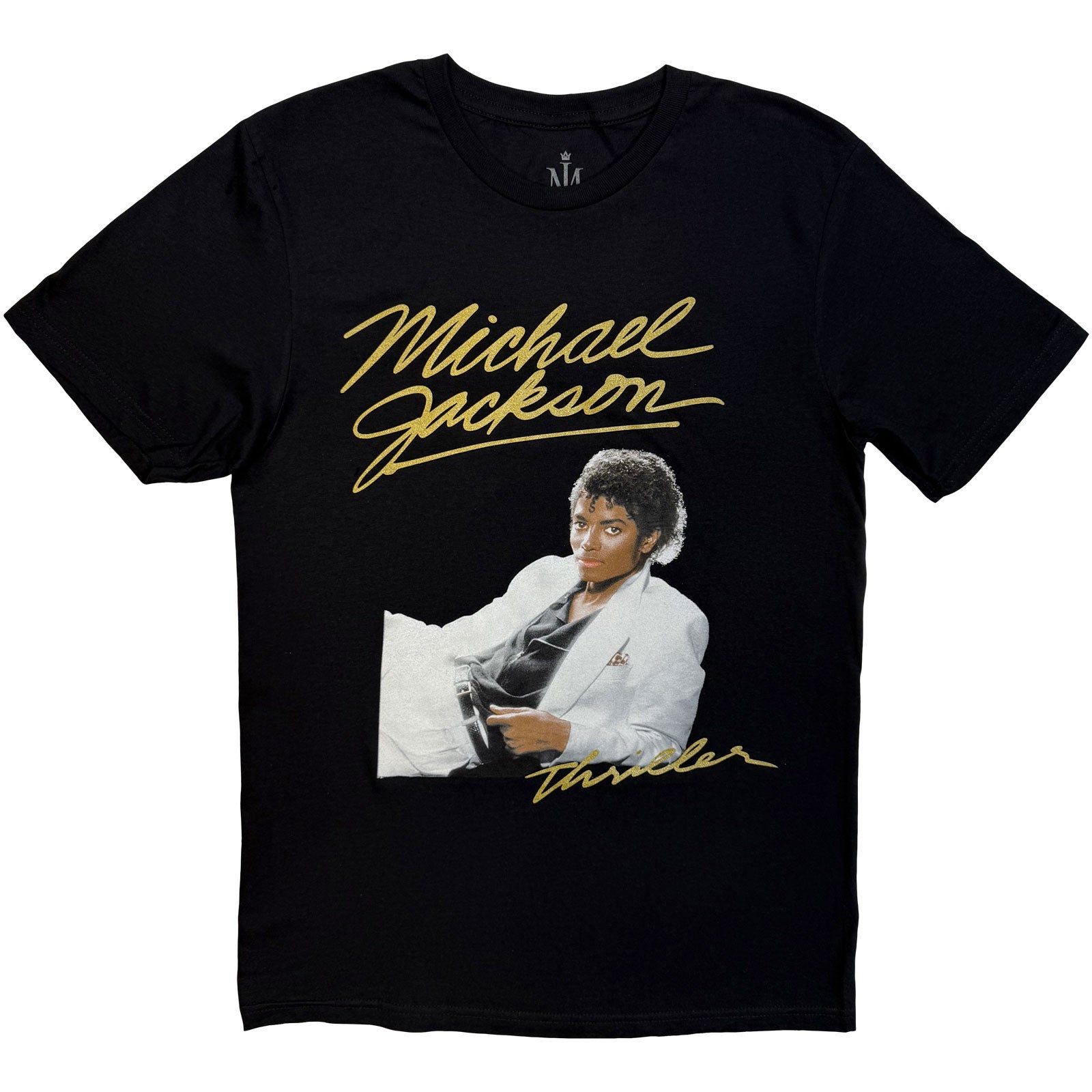 MICHAEL JACKSON - THRILLER WHITE SUIT - T-Shirt Black