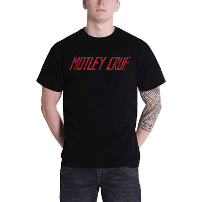 MOTLEY CRUE - DISTRESSED LOGO - T-Shirt Black