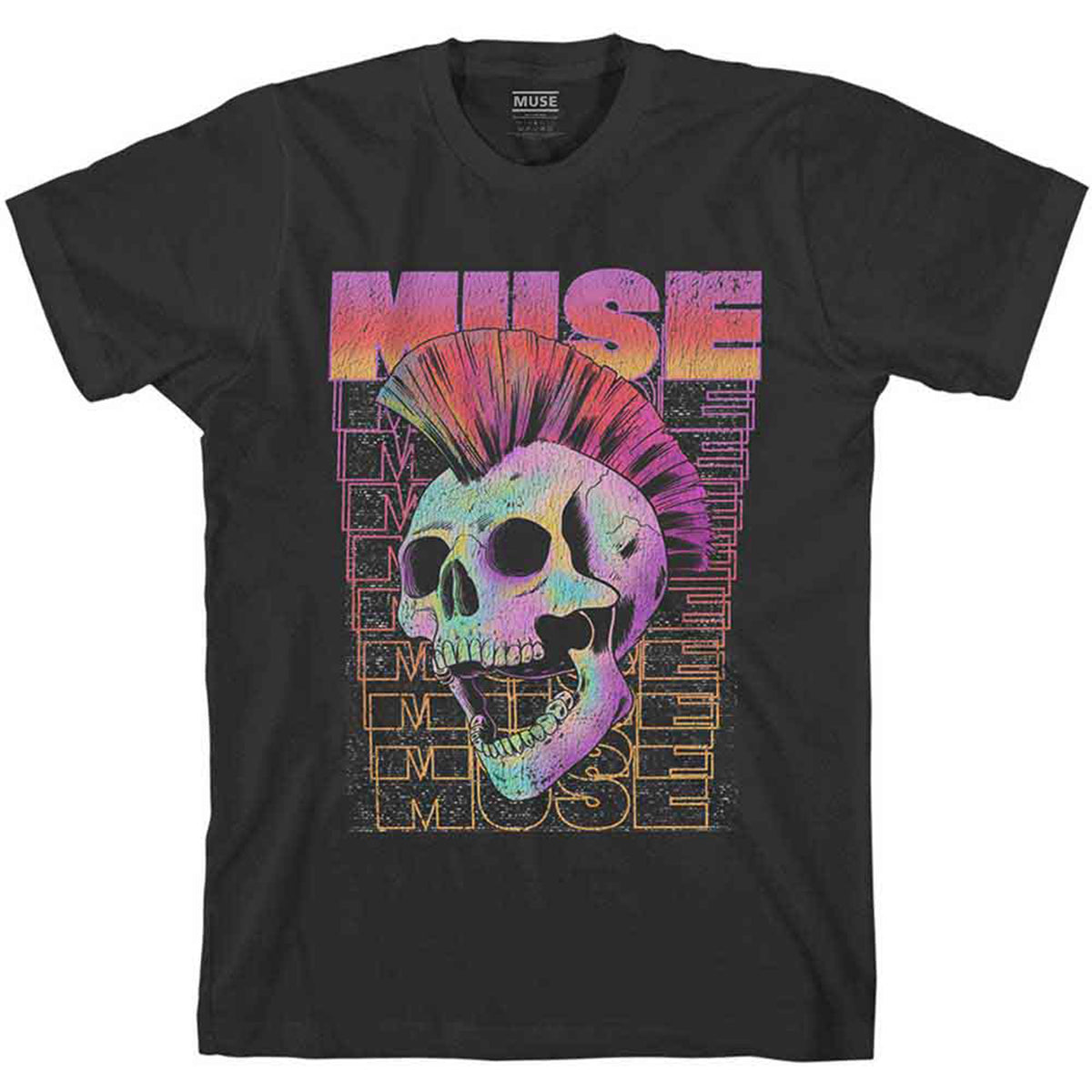 MUSE - MOWHAWK SKULL - T-Shirt Black