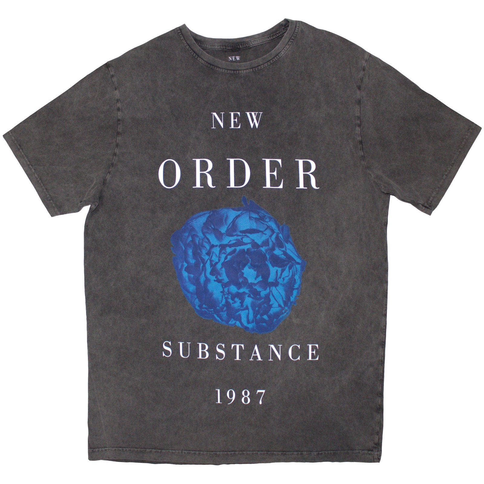 NEW ORDER - SUBSTANCE 1987 - Stone Wash T-Shirt Grey