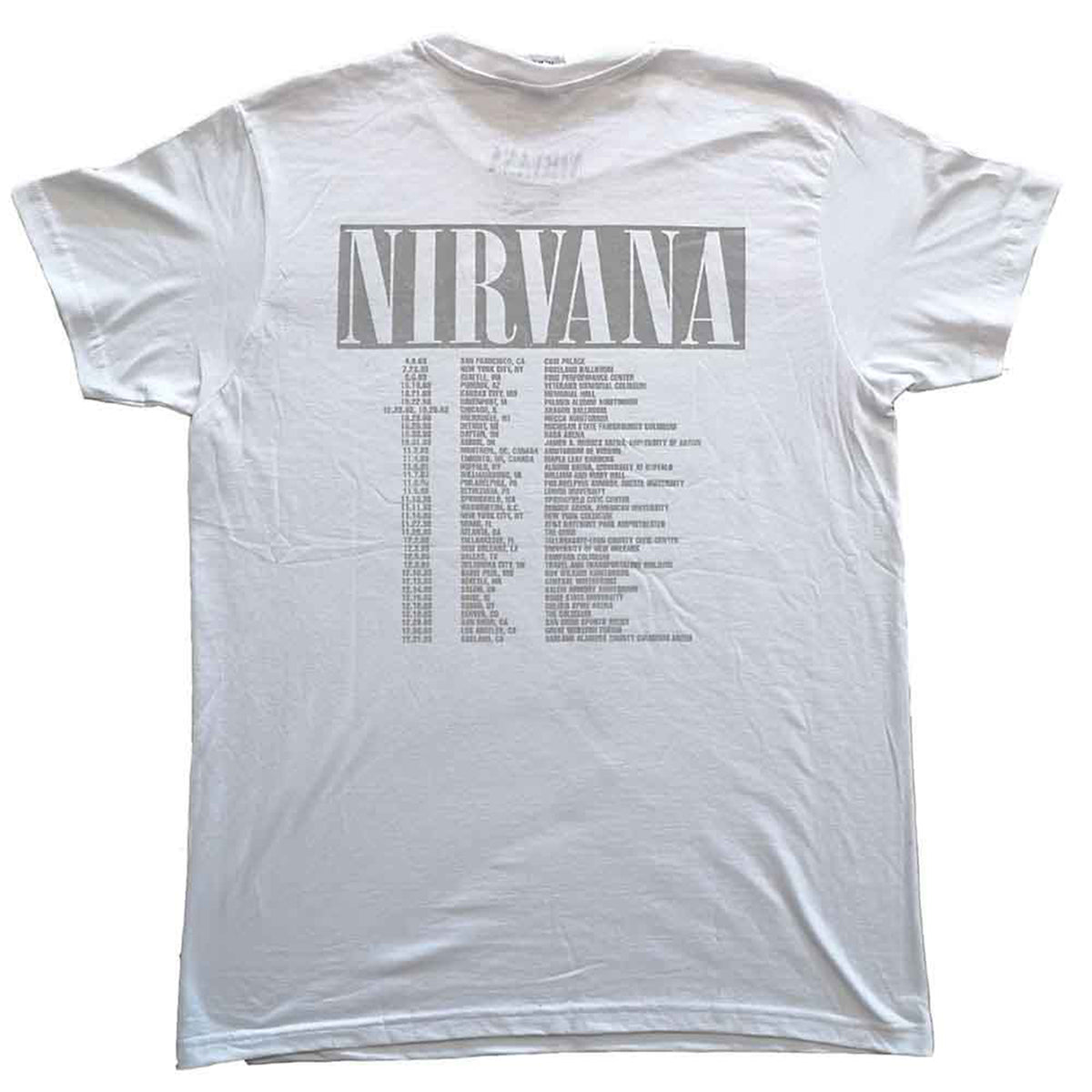 NIRVANA - IN UTERO TOUR - T-Shirt White (Back Print)