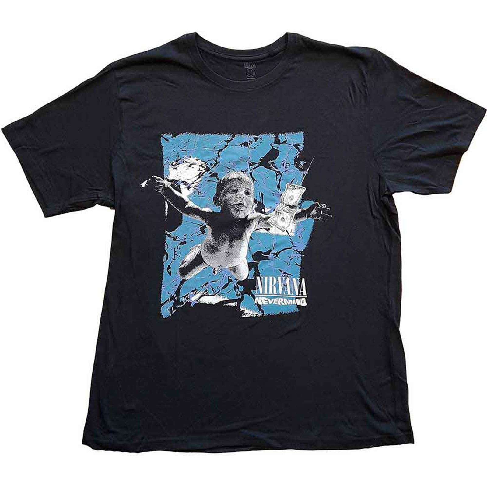 NIRVANA - NEVERMIND CRACKED - T-Shirt Black