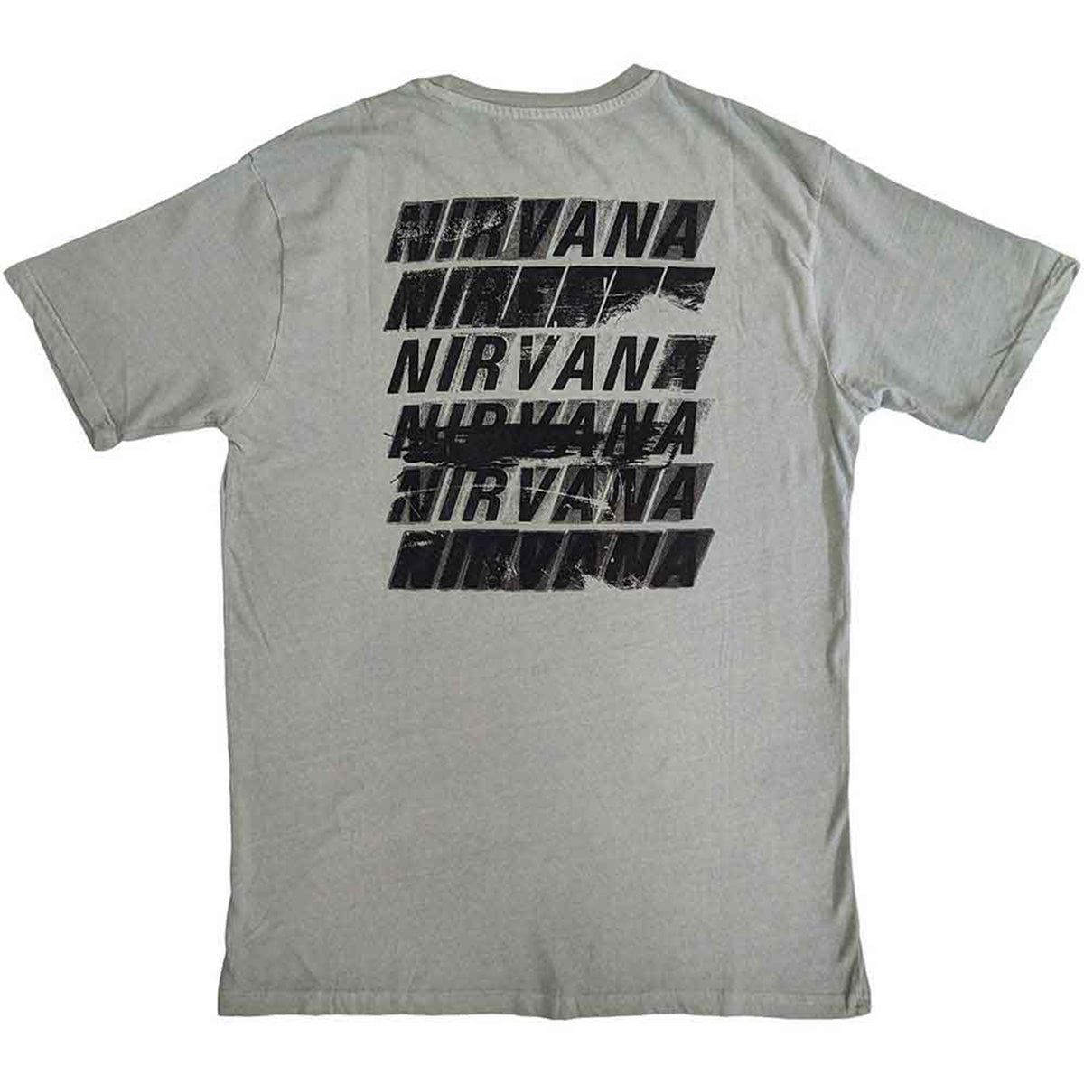 NIRVANA - INCESTICIDE STACKED LOGO - T-Shirt Green (Back Print)