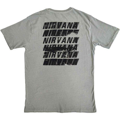 NIRVANA - INCESTICIDE STACKED LOGO - T-Shirt Green (Back Print)