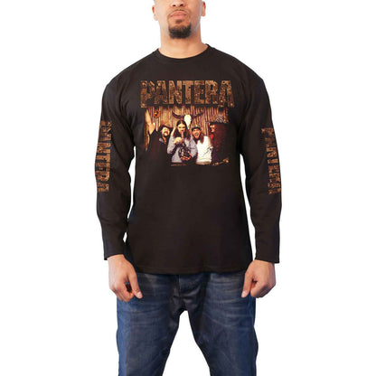 PANTERA - BONG GROUP - Long Sleeve T-Shirt Black (Sleeve Print)