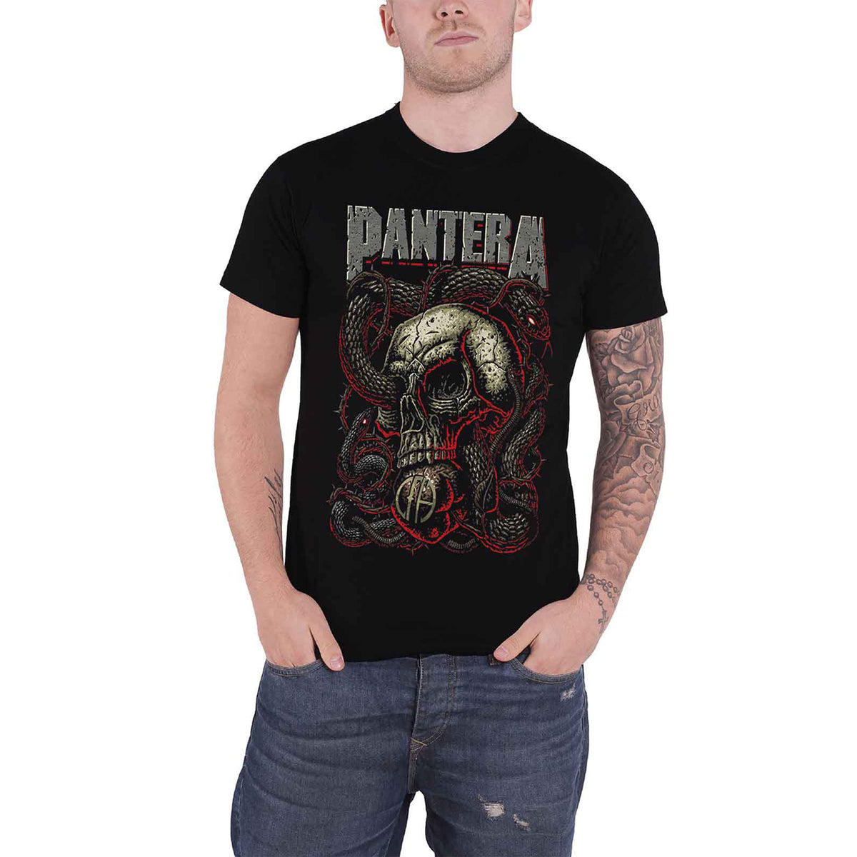 PANTERA - SERPENT SKULL - T-Shirt Black