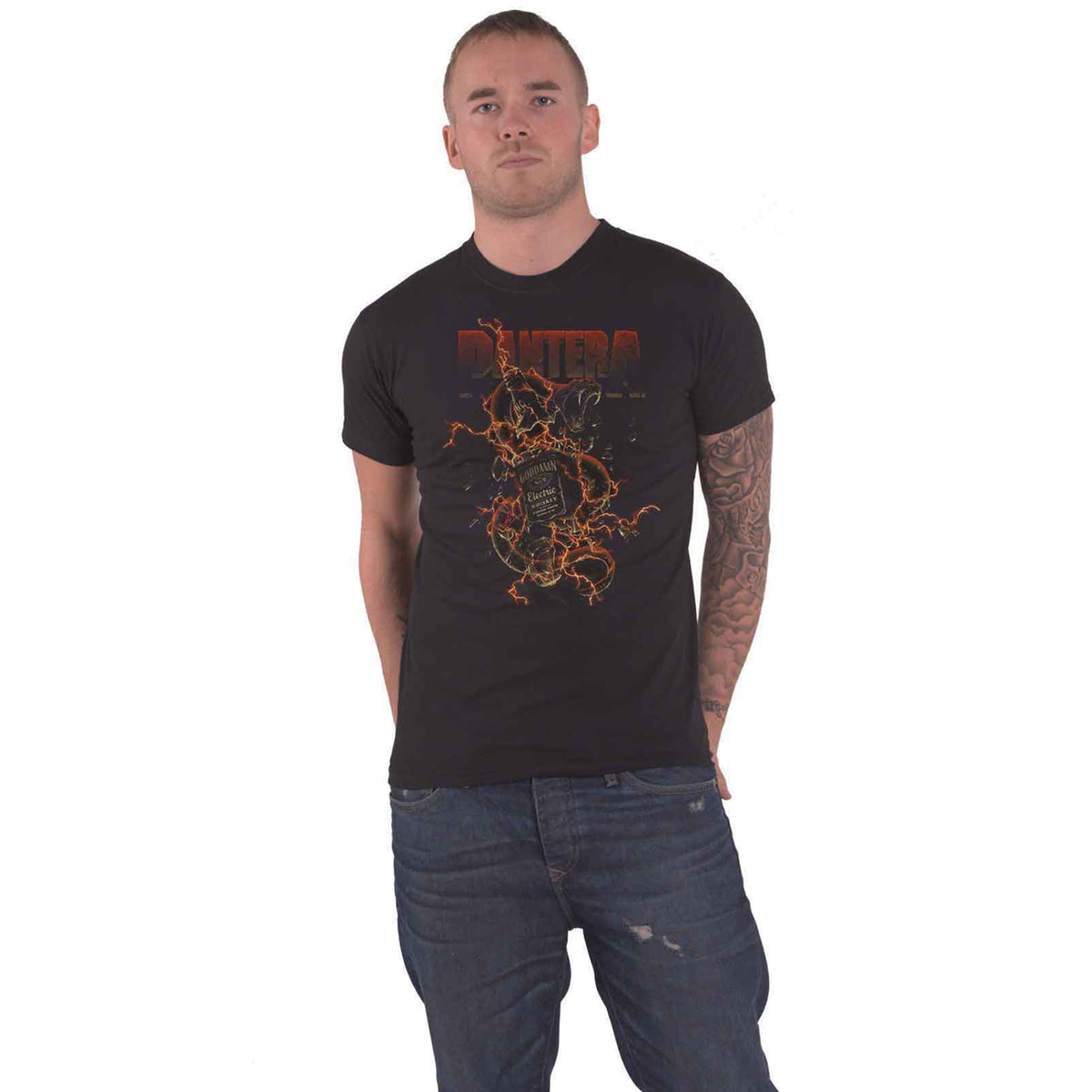 PANTERA - GODDAMN WHISKEY - T-Shirt Black