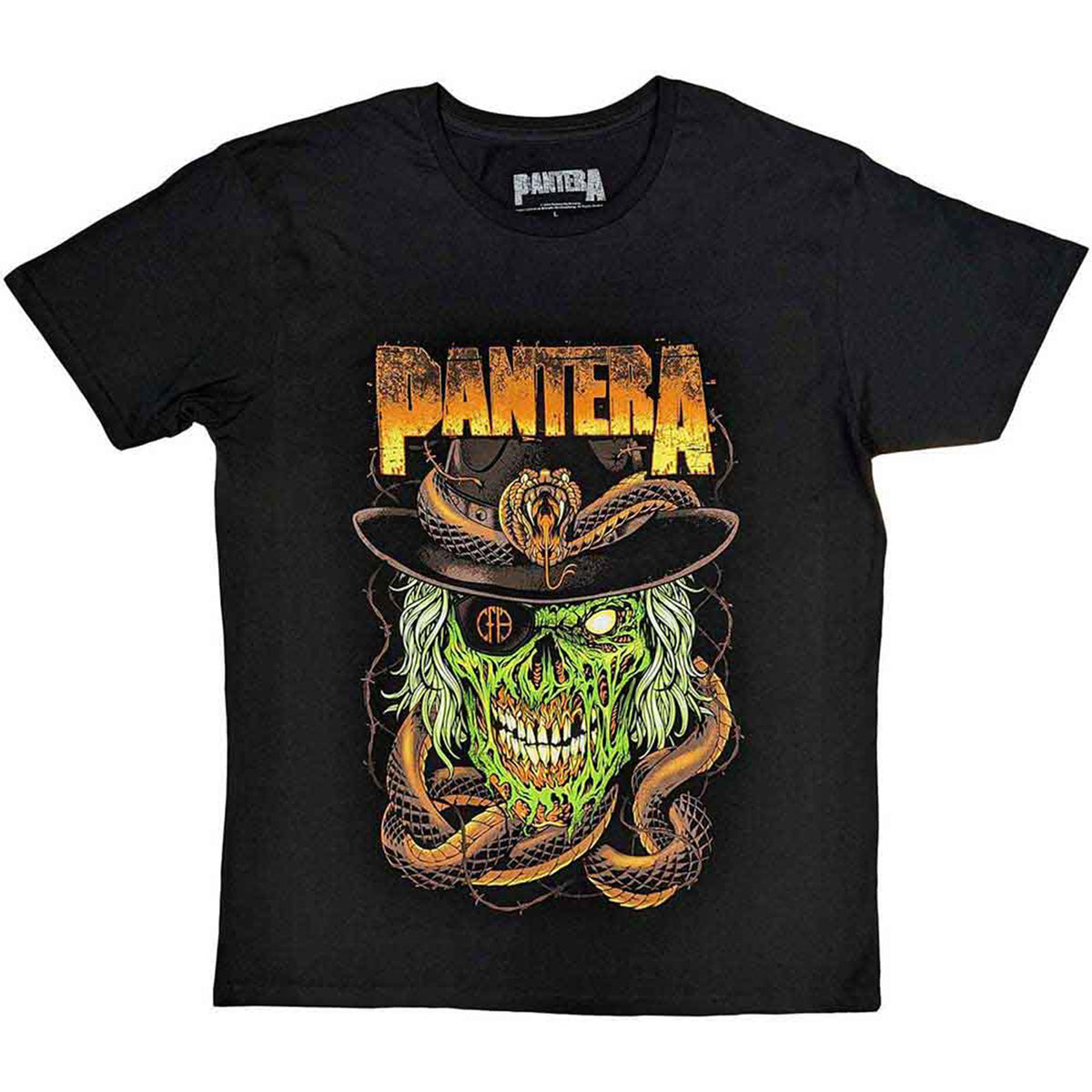 PANTERA - SNAKE & SKULL - T-Shirt Black