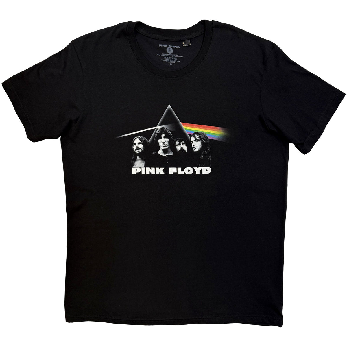 PINK FLOYD - DARK SIDE OF THE MOON BAND & PRISM - T-Shirt Black