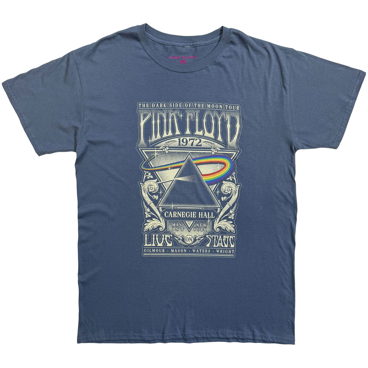 PINK FLOYD - CARNEGIE HALL POSTER - T-Shirt Blue