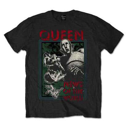 QUEEN - NEWS OF THE WORLD - T-Shirt Black