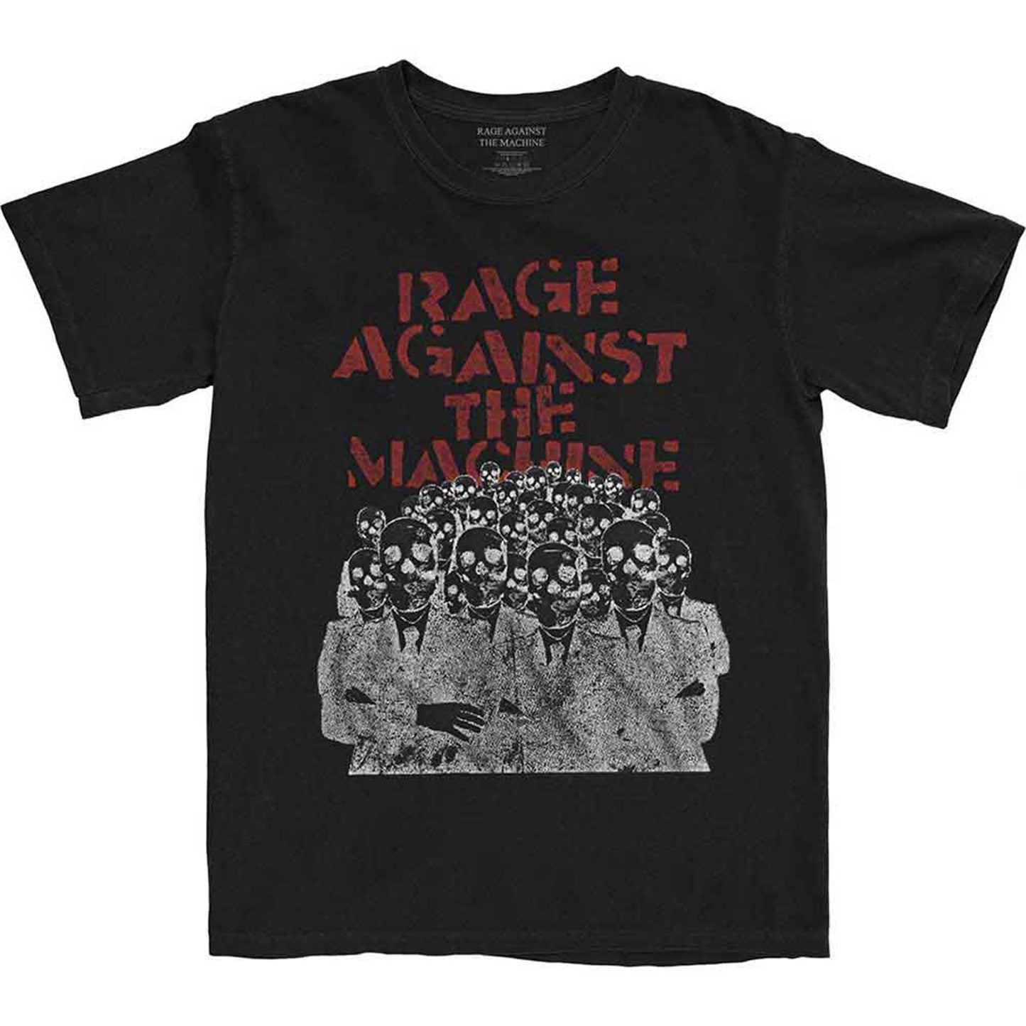 RAGE AGAINST THE MACHINE - CROWD MASKS - T-Shirt Black