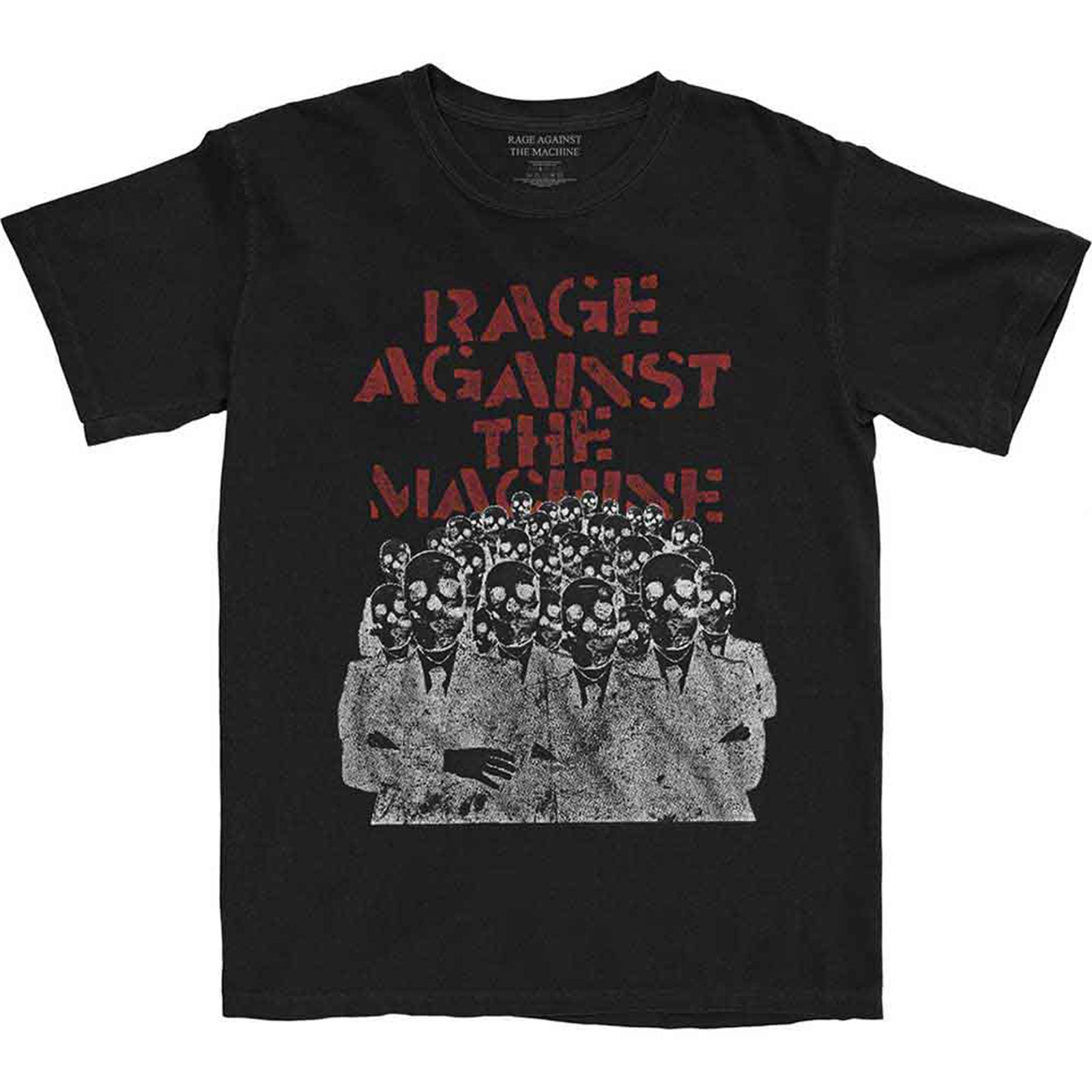 RAGE AGAINST THE MACHINE - CROWD MASKS - T-Shirt Black