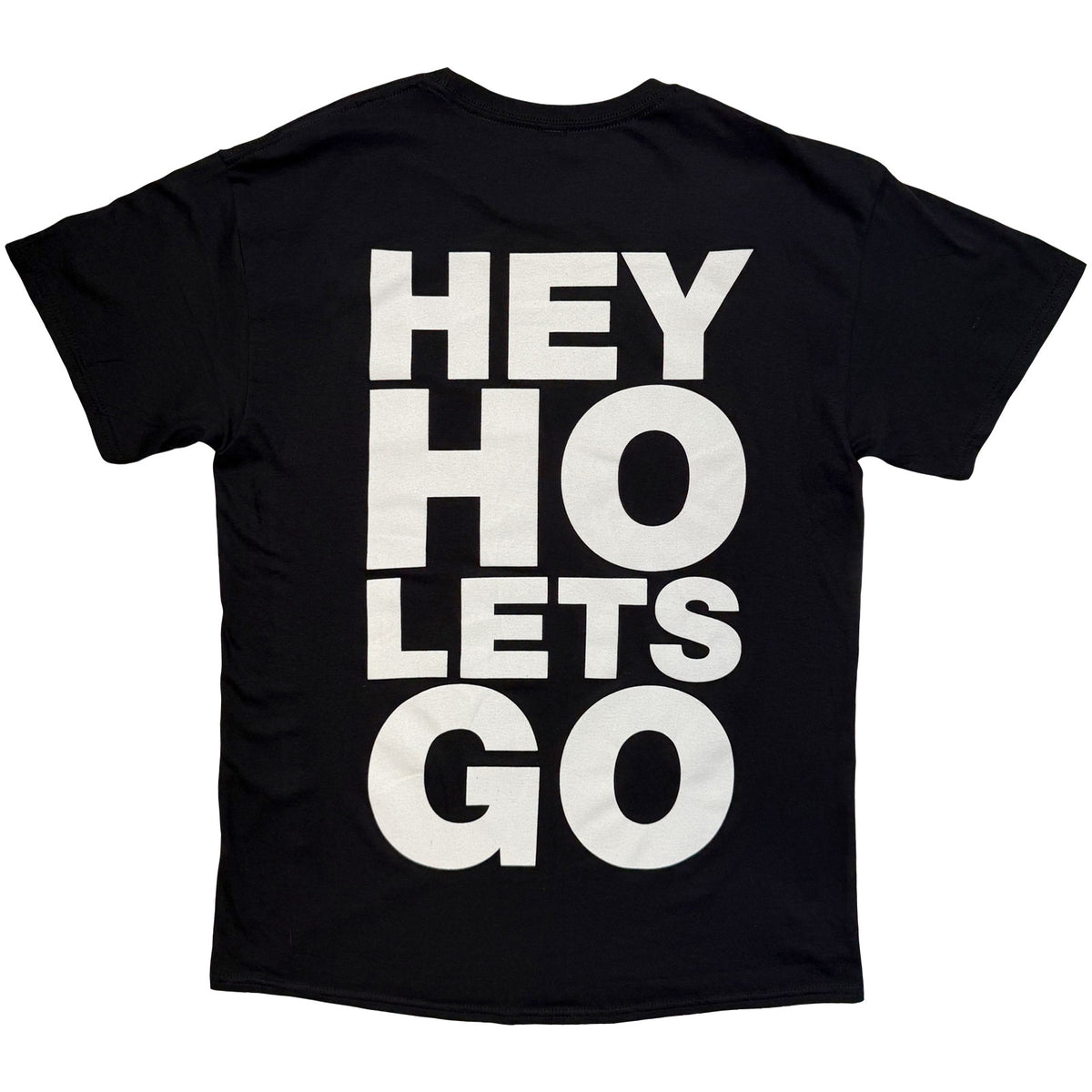RAMONES - HEY HO (FRONT & BACK) - T-Shirt Black (Back Print)