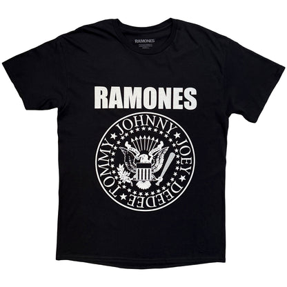 RAMONES - HEY HO (FRONT & BACK) - T-Shirt Black (Back Print)