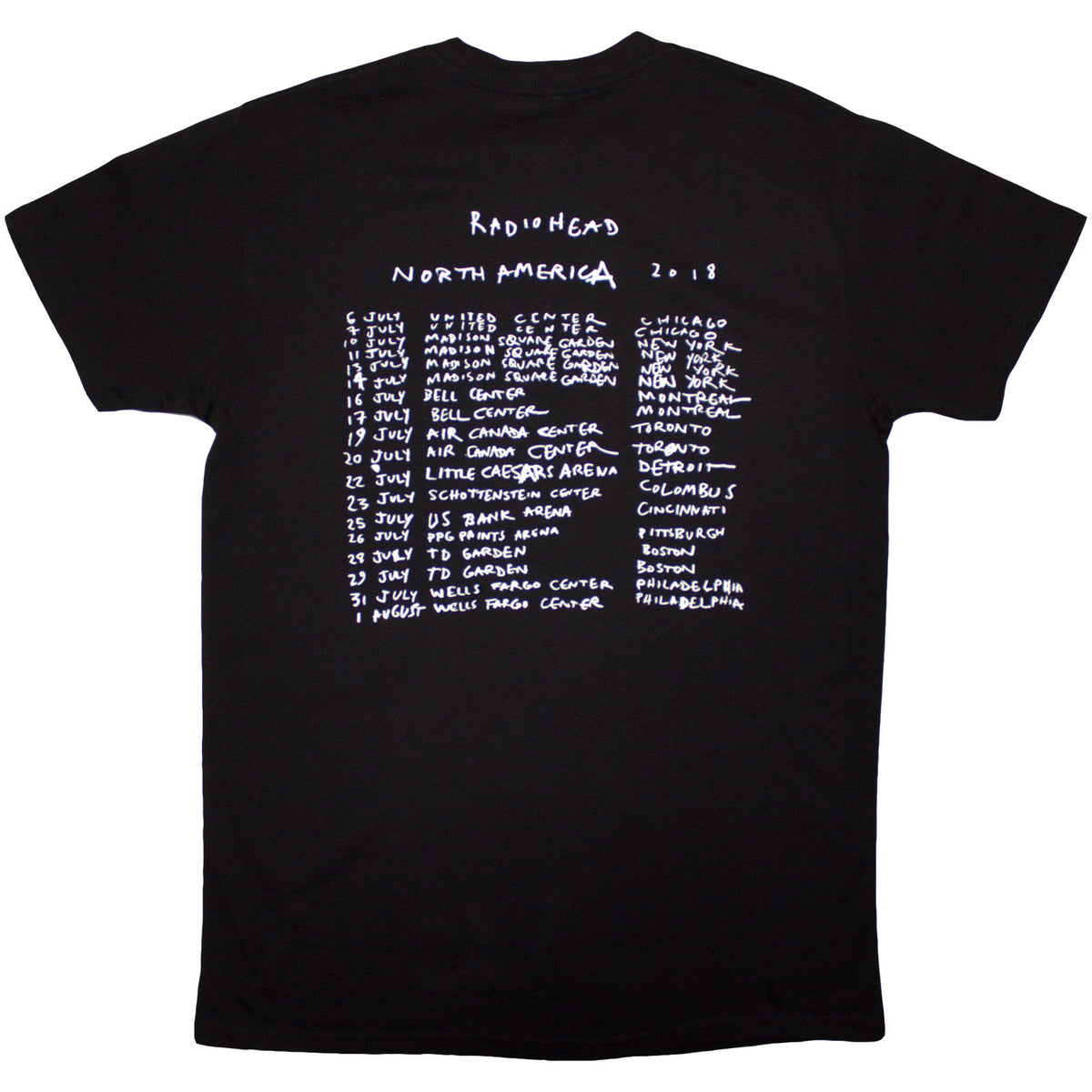 RADIOHEAD - BEARHEAD CREST - Organic T-Shirt Black (Back Print)