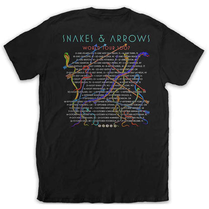 RUSH - SNAKES & ARROWS TOUR 2007 - T-Shirt Black (Back Print)