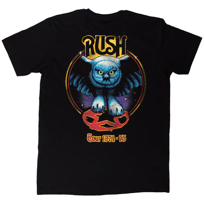 RUSH - TOUR '74-'75 - T-Shirt Black (Back Print)