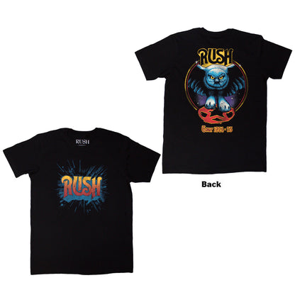 RUSH - TOUR '74-'75 - T-Shirt Black (Back Print)