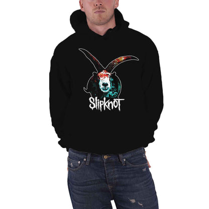 SLIPKNOT - GRAPHIC GOAT - Pullover Hoodie Black (Back Print)