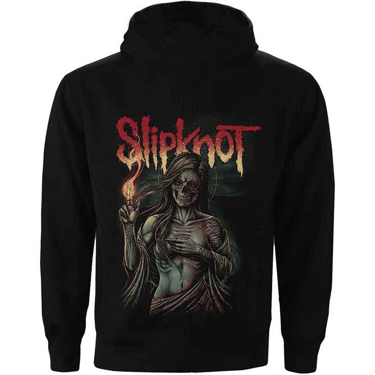 SLIPKNOT - BURN ME AWAY - Pullover Hoodie Black (Back Print)