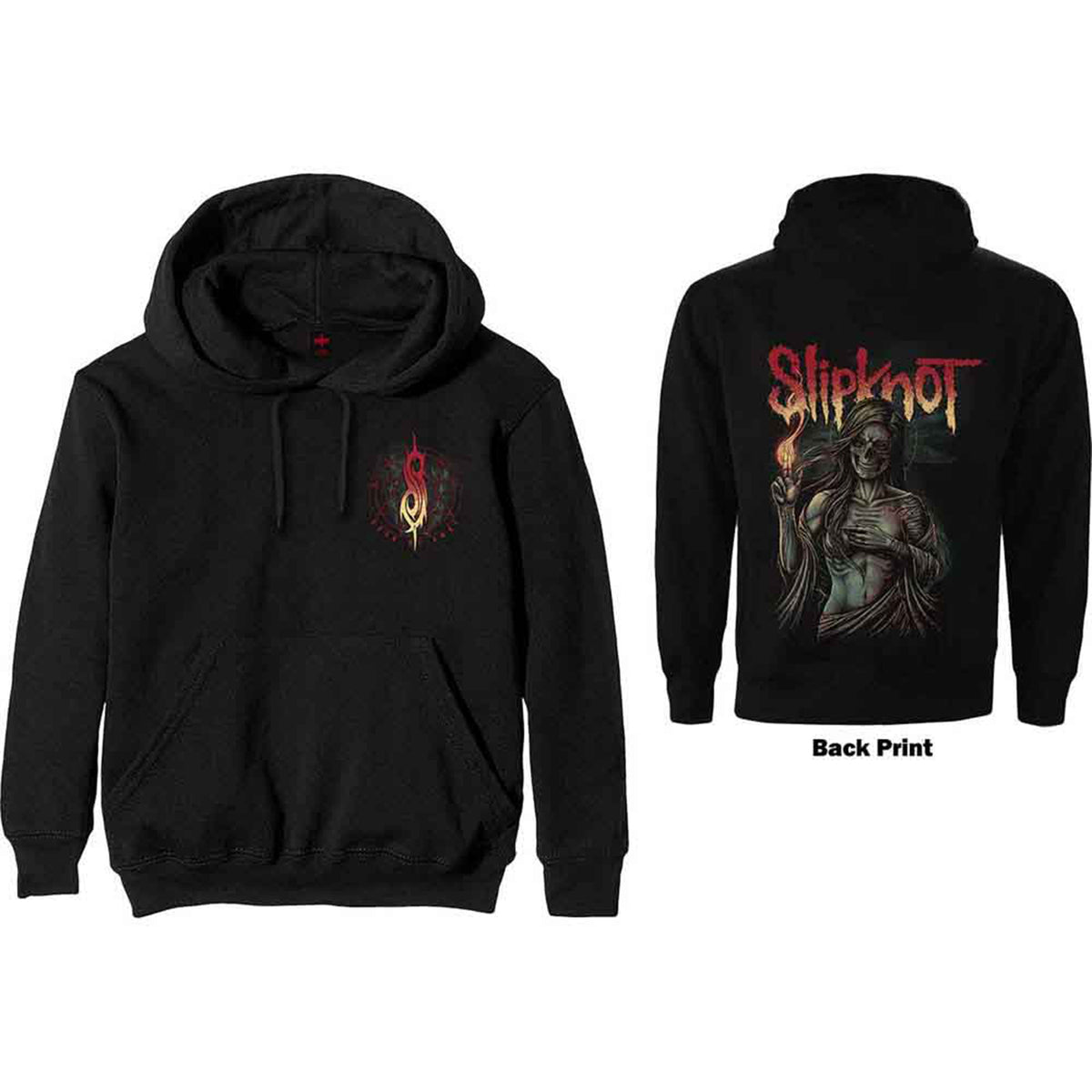 SLIPKNOT - BURN ME AWAY - Pullover Hoodie Black (Back Print)