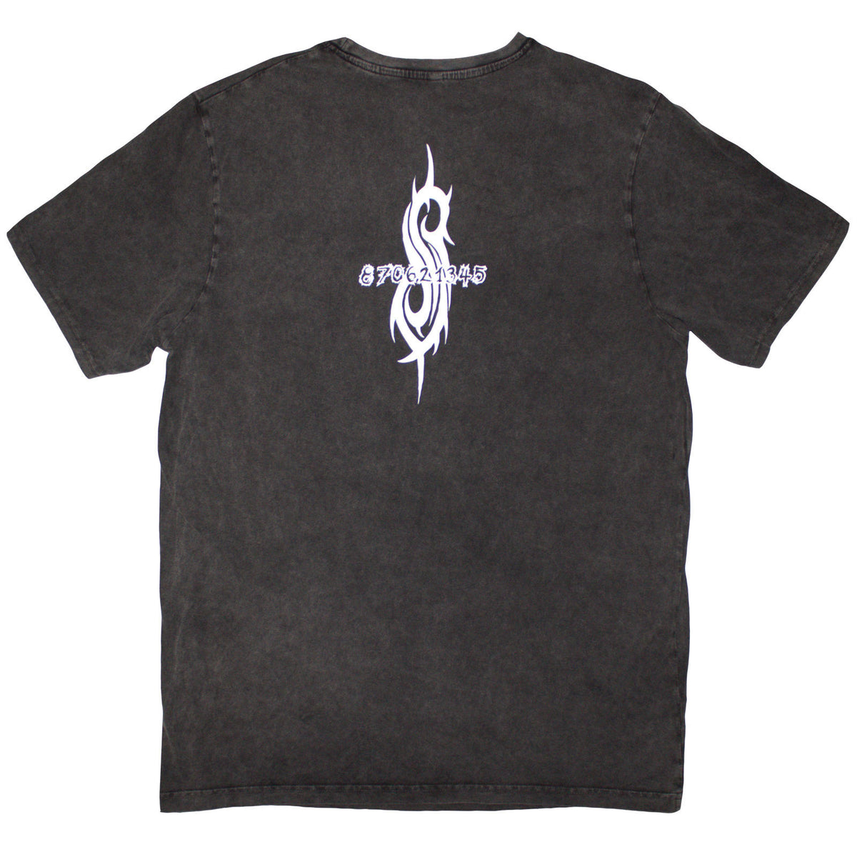 SLIPKNOT - ALBUM SPLATTER - Stone Wash T-Shirt Grey (Back Print)