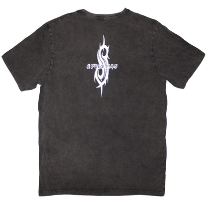 SLIPKNOT - ALBUM SPLATTER - Stone Wash T-Shirt Grey (Back Print)