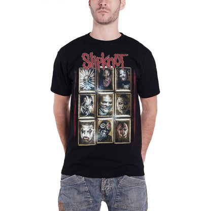 SLIPKNOT - NEW MASKS - T-Shirt Black (Back Print)