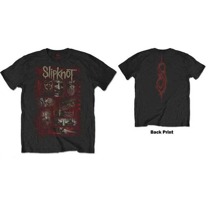 SLIPKNOT - SKETCH BOXES - T-Shirt Black (Back Print)