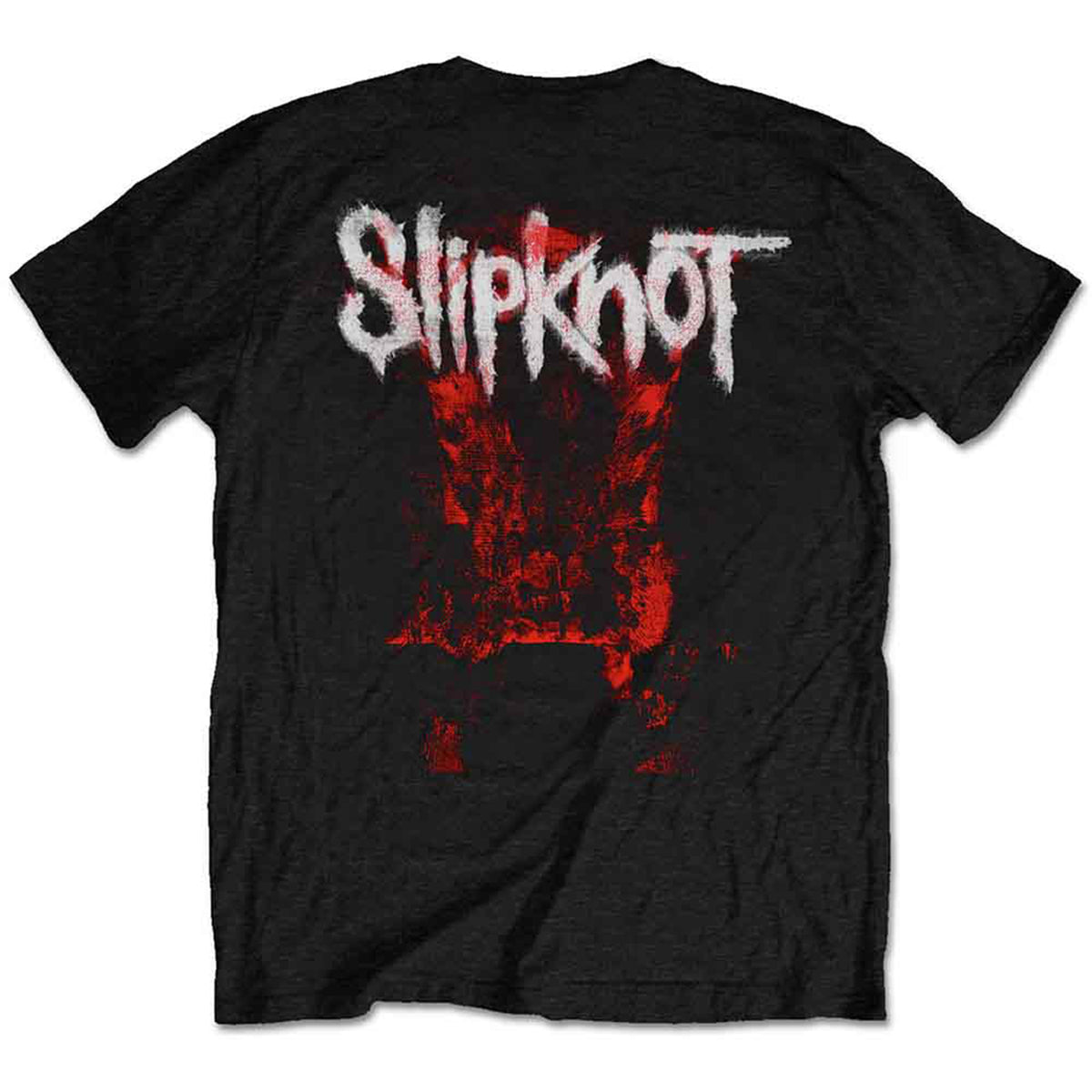 SLIPKNOT - DEVIL SINGLE - LOGO BLUR - T-Shirt Black (Back Print)