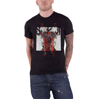 SLIPKNOT - DEVIL SINGLE - LOGO BLUR - T-Shirt Black (Back Print)