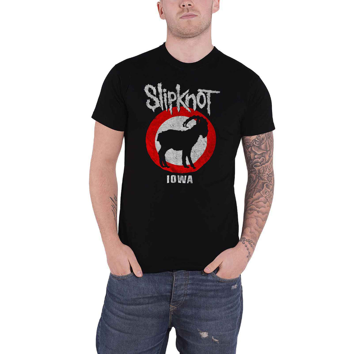 SLIPKNOT - IOWA GOAT - T-Shirt Black (Back Print)