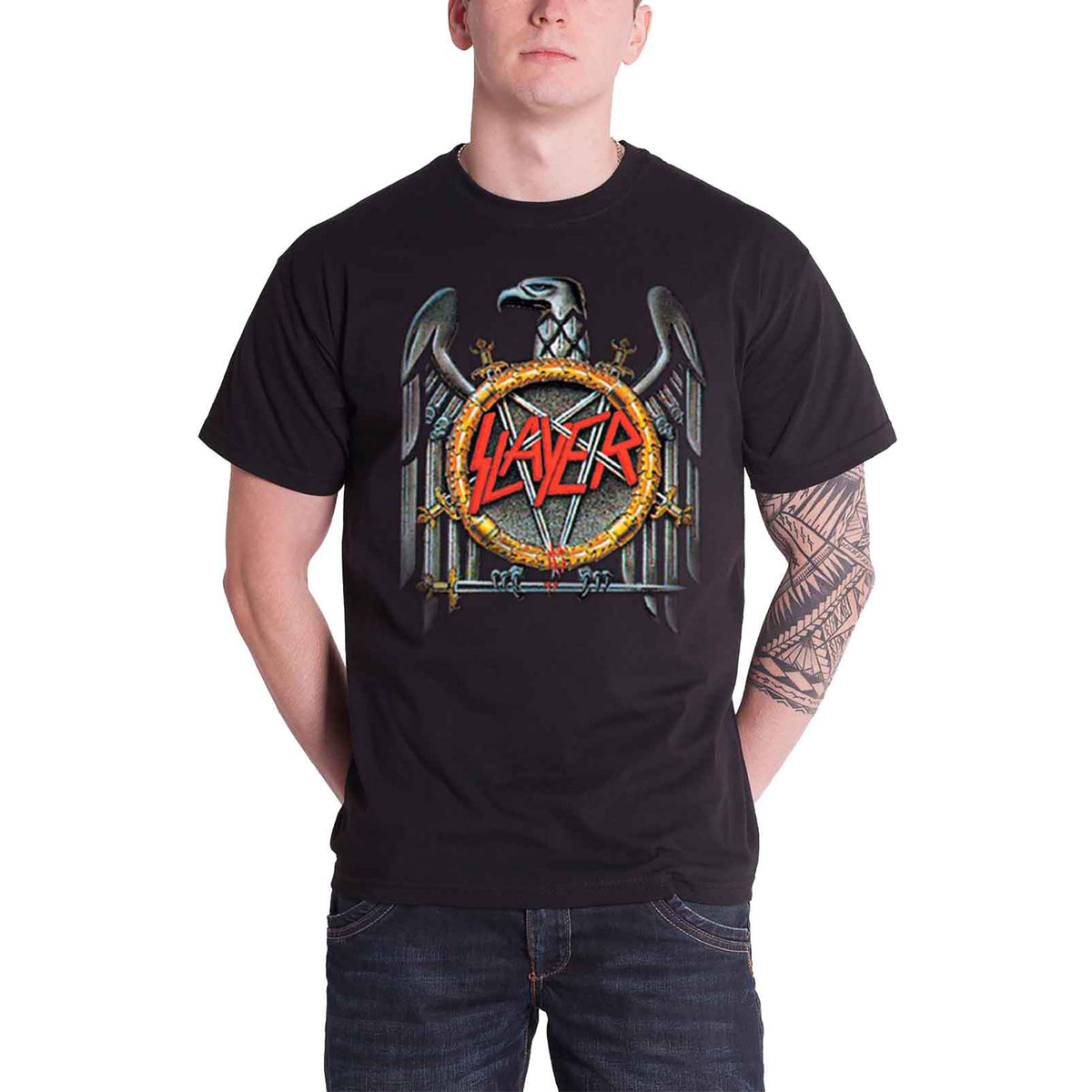 SLAYER - SILVER EAGLE - T-Shirt Schwarz