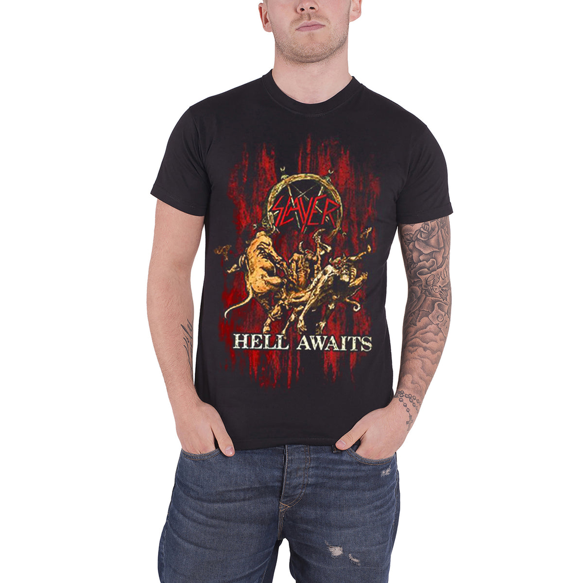 SLAYER - HELL AWAITS - T-Shirt Black